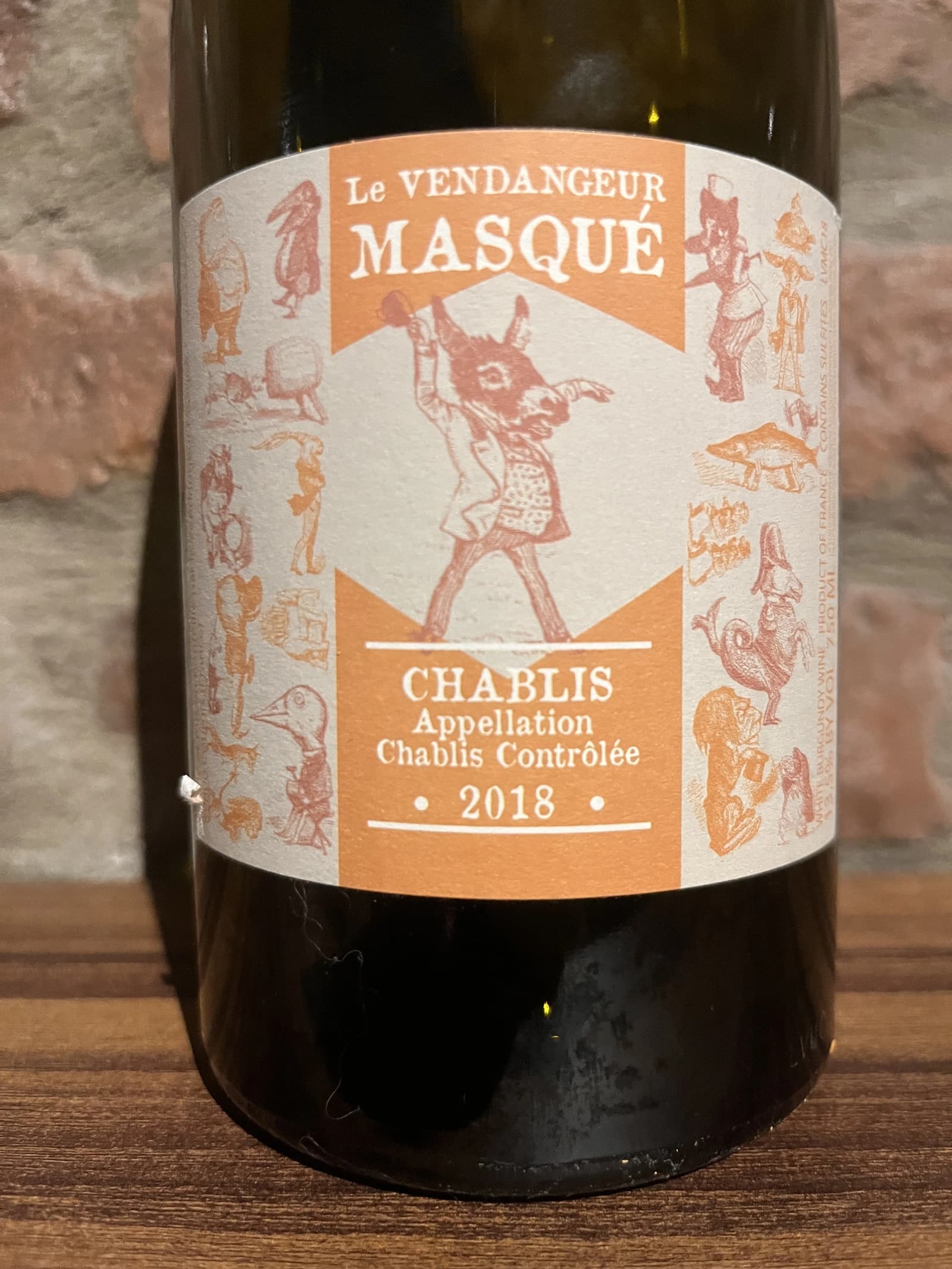 Alice et Olivier De Moor Le Vendangeur Masqué Chablis 2018