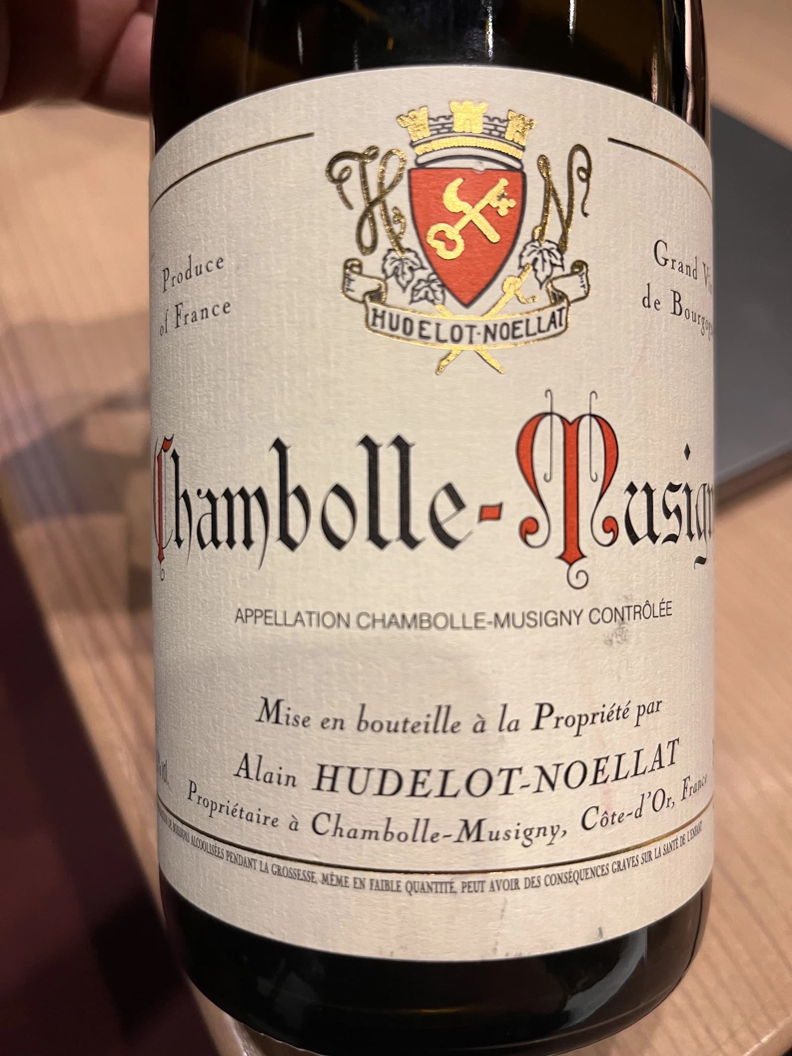 Hudelot-Noëllat Chambolle-Musigny 2018