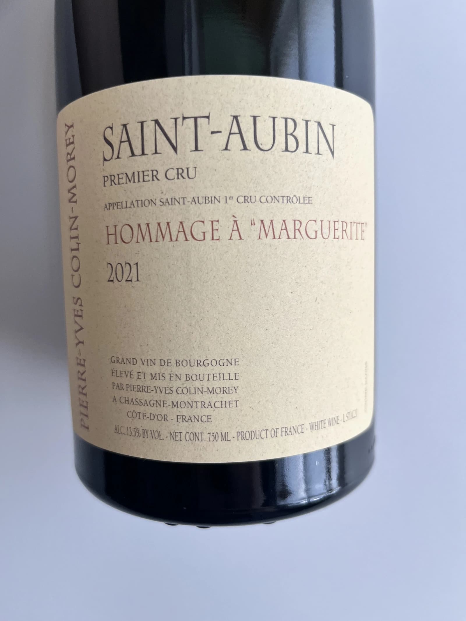 Pierre-Yves Colin-Morey Saint-Aubin Premier Cru Hommage à "Marguerite" 2021